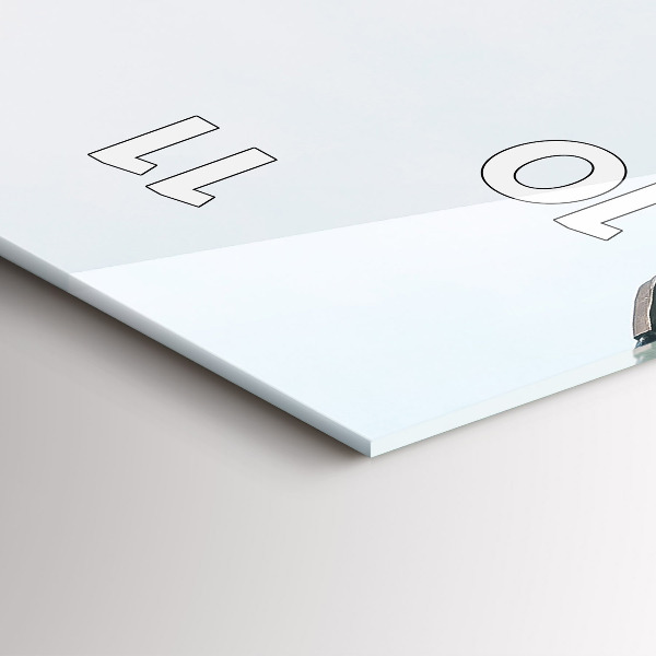 Vertical wall clock Dancing House Prague