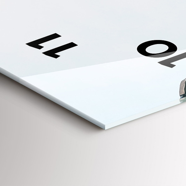 Vertical wall clock Dancing House Prague