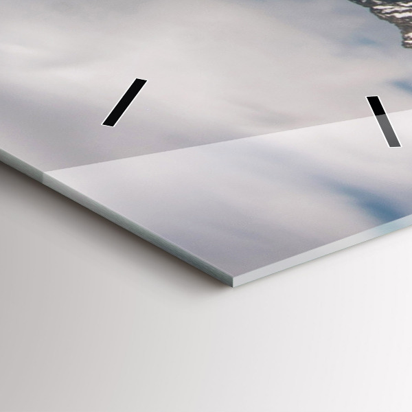 Vertical wall clock High Tatras in Slovakia