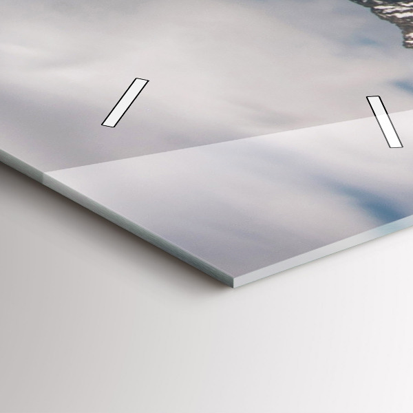 Vertical wall clock High Tatras in Slovakia