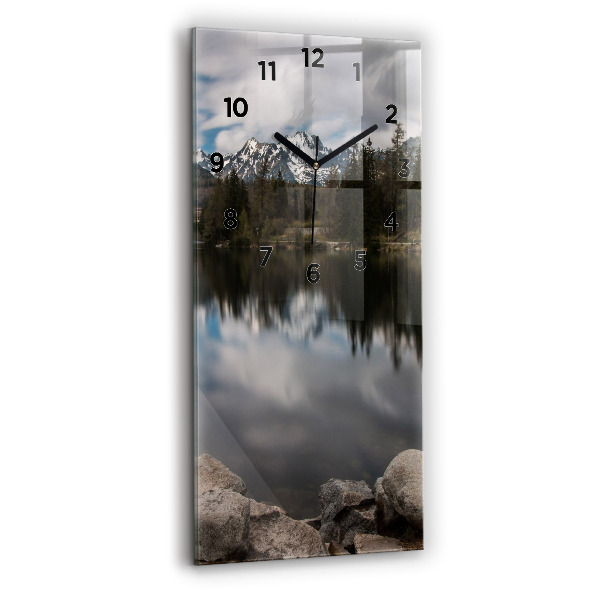 Vertical wall clock High Tatras in Slovakia