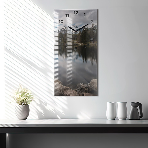 Vertical wall clock High Tatras in Slovakia