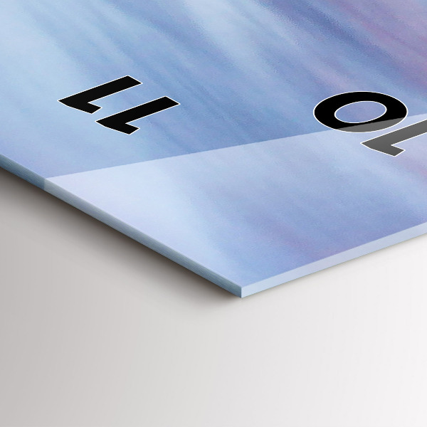 Vertical wall clock Cottage in the mountains