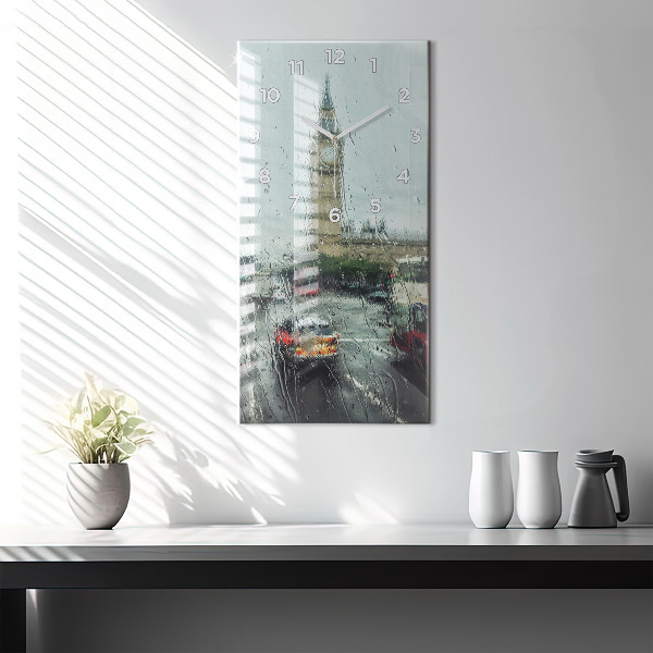 Vertical wall clock Rainy London