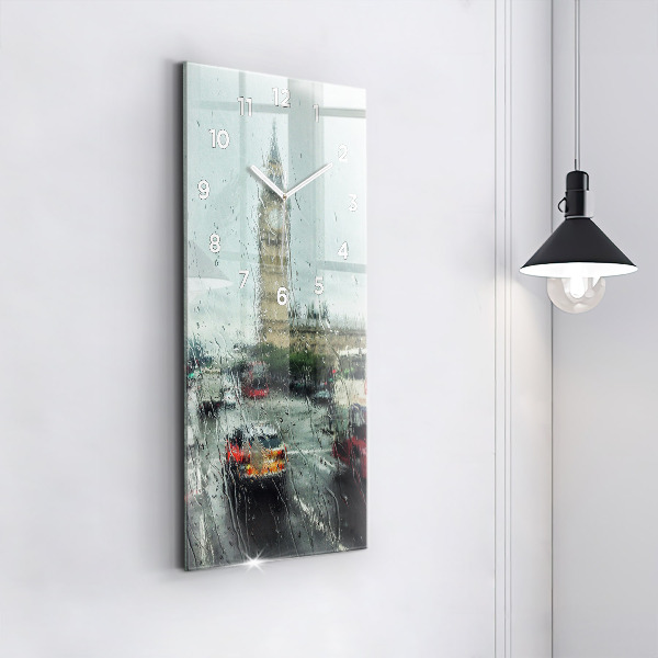 Vertical wall clock Rainy London