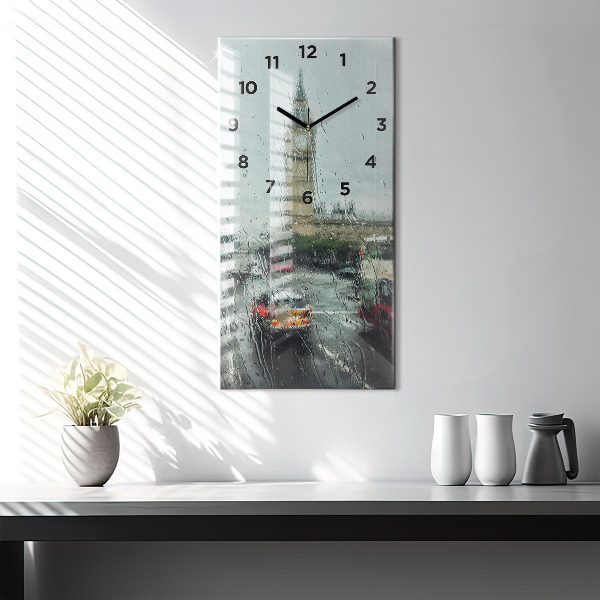 Vertical wall clock Rainy London