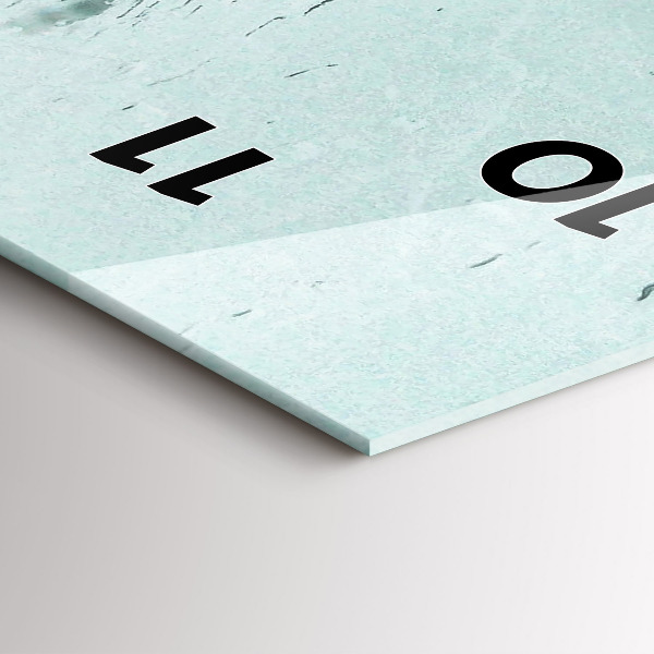 Vertical wall clock Rainy London