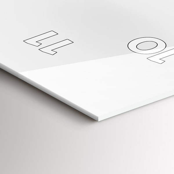 Vertical wall clock City panorama