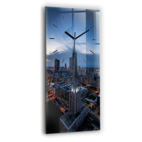 Vertical wall clock Photo of Chicago