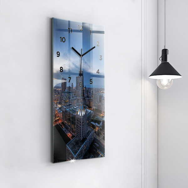 Vertical wall clock Photo of Chicago