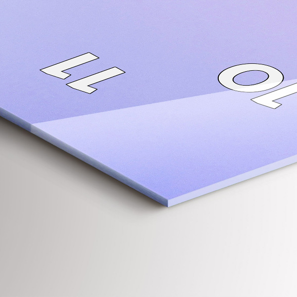 Vertical wall clock View of the skyscrapers of the USA