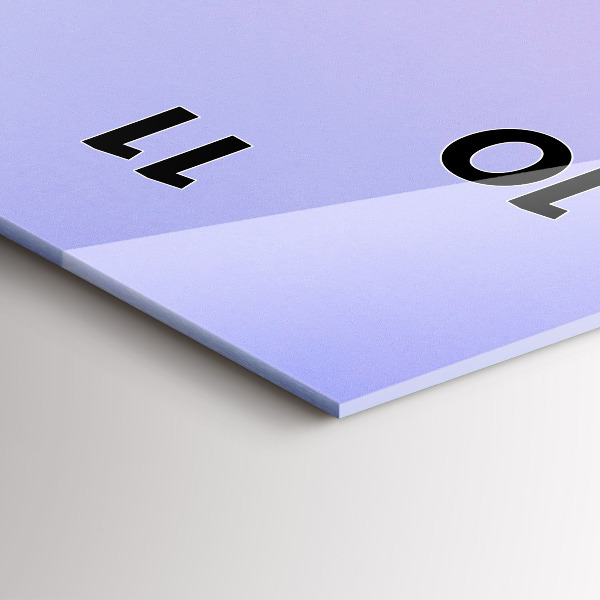 Vertical wall clock View of the skyscrapers of the USA