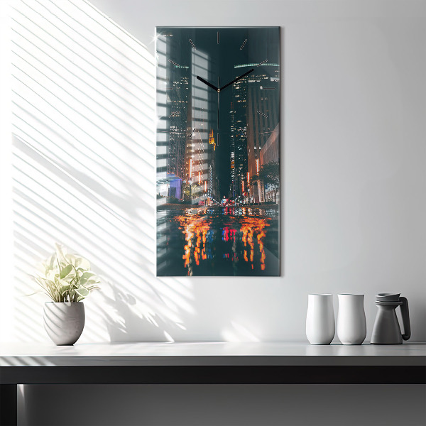 Vertical wall clock Hilton Houston