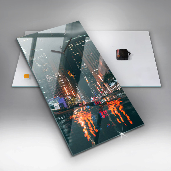 Vertical wall clock Hilton Houston