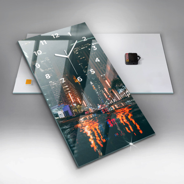 Vertical wall clock Hilton Houston