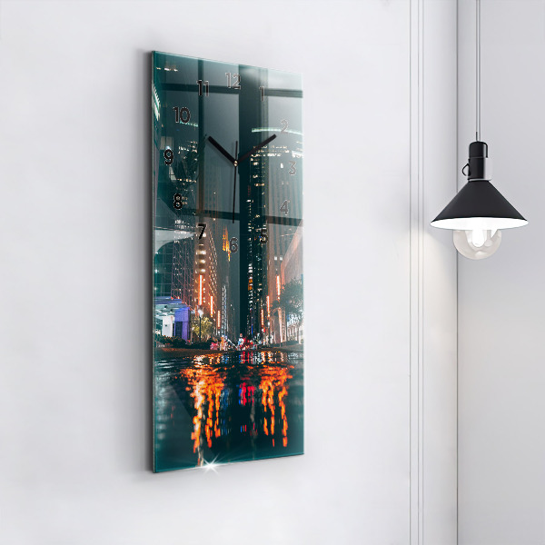 Vertical wall clock Hilton Houston