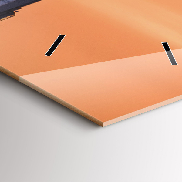 Vertical wall clock Benjamin Franklin Bridge