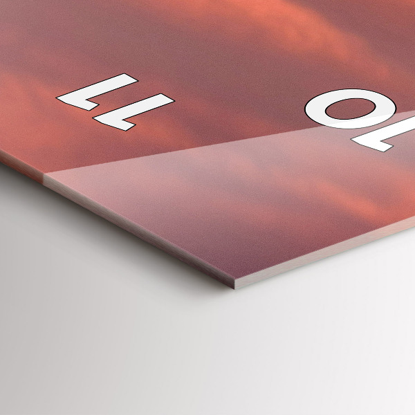 Vertical wall clock Philadelphia City Skyline