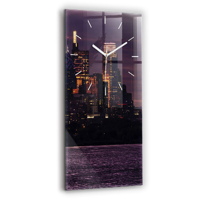 Vertical wall clock Philadelphia City Skyline
