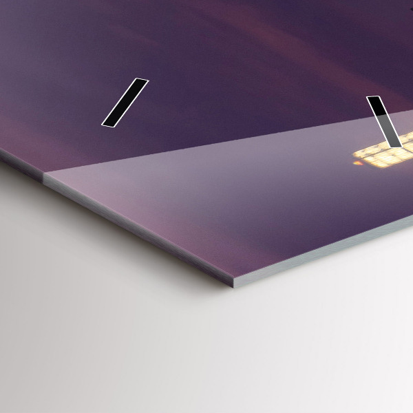 Vertical wall clock Philadelphia City Skyline