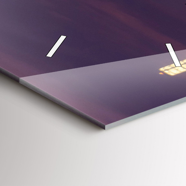 Vertical wall clock Philadelphia City Skyline