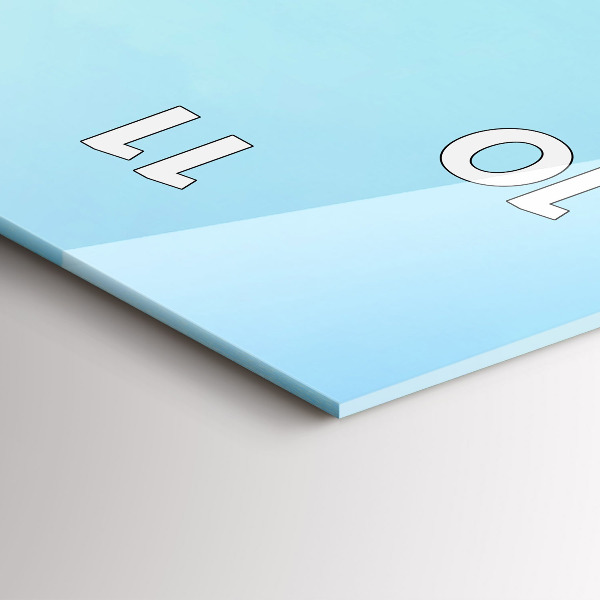 Vertical wall clock Lake with Mountains