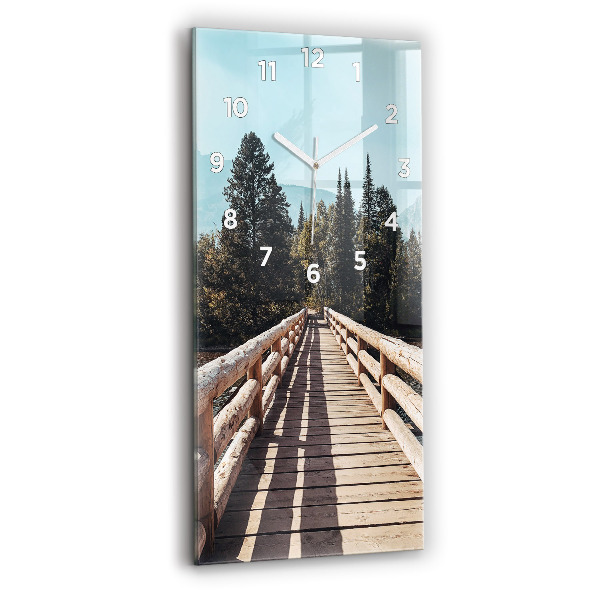 Vertical wall clock Mountains in Yellowstone