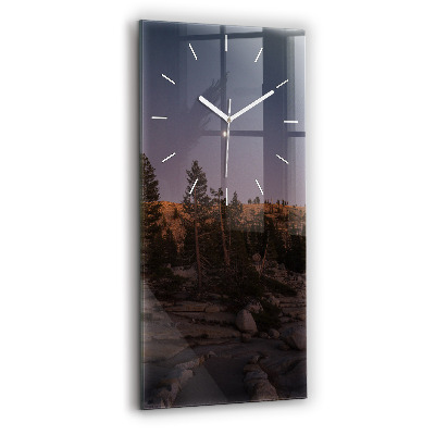 Vertical wall clock Rocky Yosemite Road