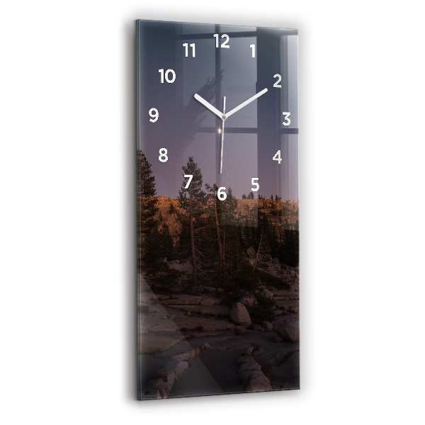 Vertical wall clock Rocky Yosemite Road