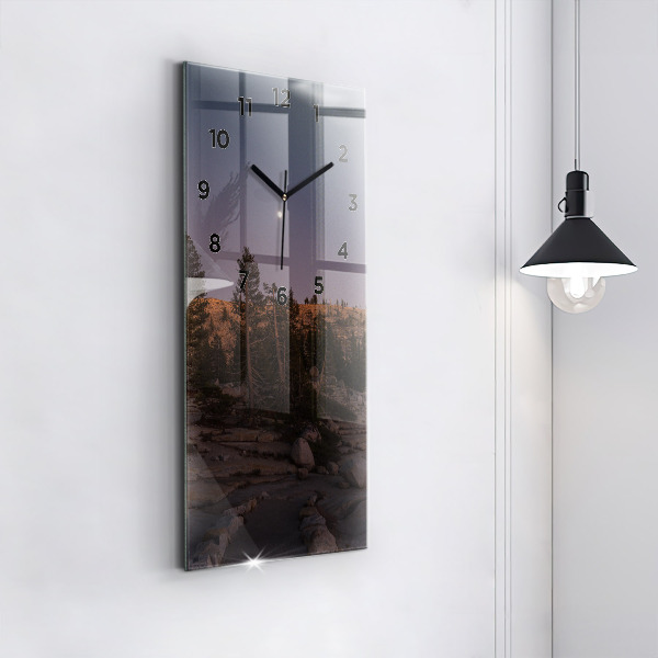Vertical wall clock Rocky Yosemite Road
