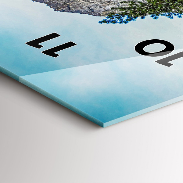 Vertical wall clock Yosemite Wooden Bridge