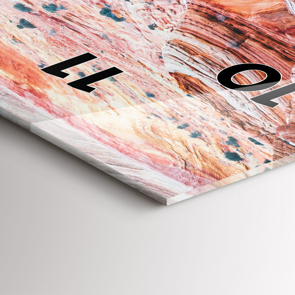 Vertical wall clock The Picturesque Grand Canyon