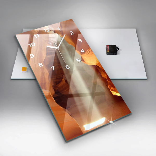 Vertical wall clock Desert Canyon