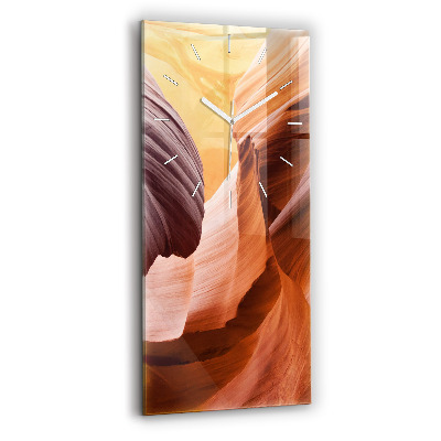 Vertical wall clock Antelope Canyon