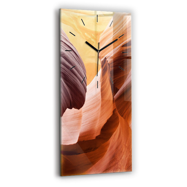 Vertical wall clock Antelope Canyon
