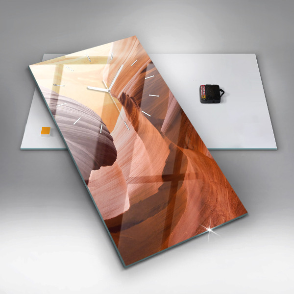 Vertical wall clock Antelope Canyon