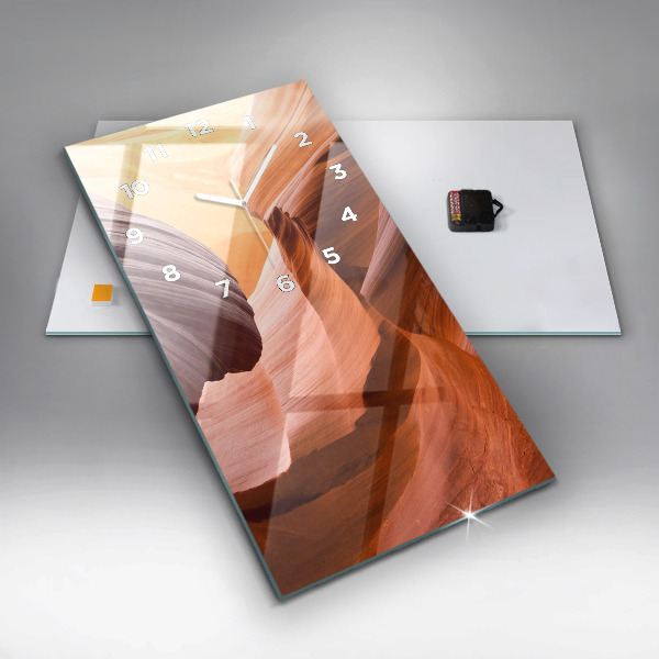Vertical wall clock Antelope Canyon