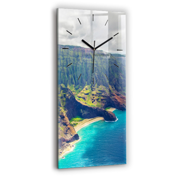 Vertical wall clock The Sea in Hawaii