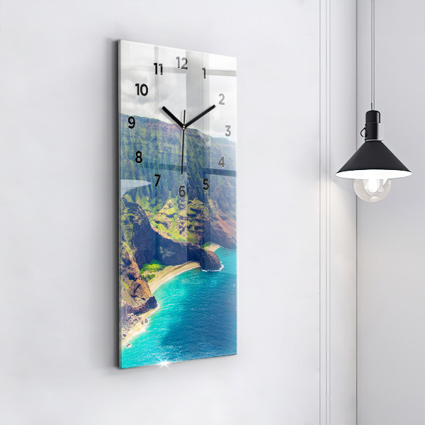 Vertical wall clock The Sea in Hawaii