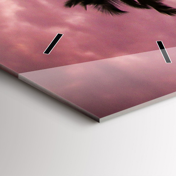 Vertical wall clock Palm trees in Hawaii