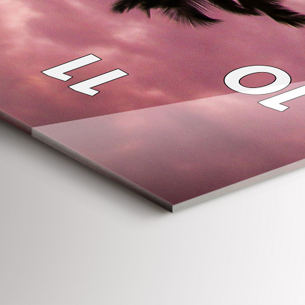 Vertical wall clock Palm trees in Hawaii