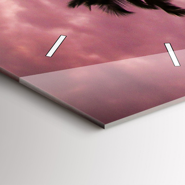 Vertical wall clock Palm trees in Hawaii