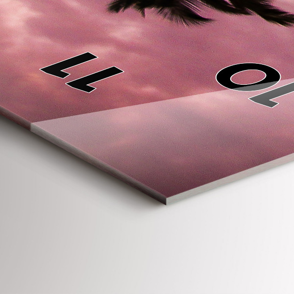 Vertical wall clock Palm trees in Hawaii