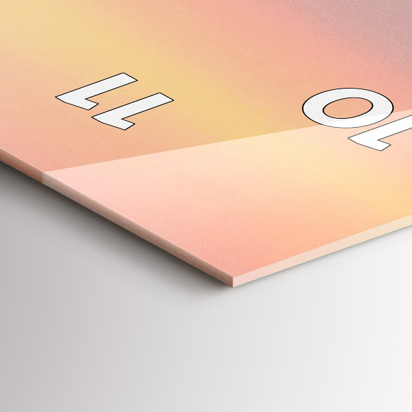 Vertical wall clock Surfer in Hawaii