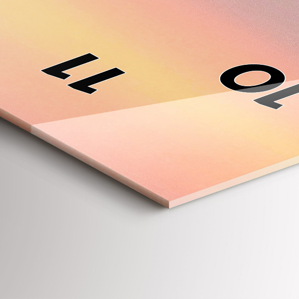 Vertical wall clock Surfer in Hawaii