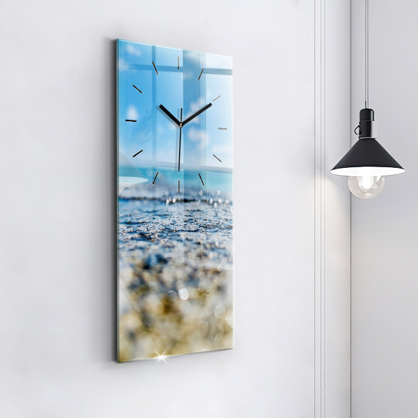 Vertical wall clock Water photography