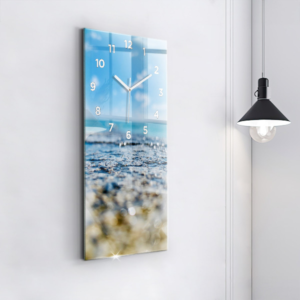 Vertical wall clock Water photography