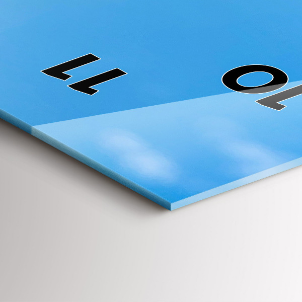 Vertical wall clock Water photography