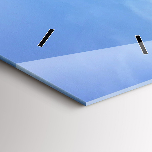 Vertical wall clock Sea view