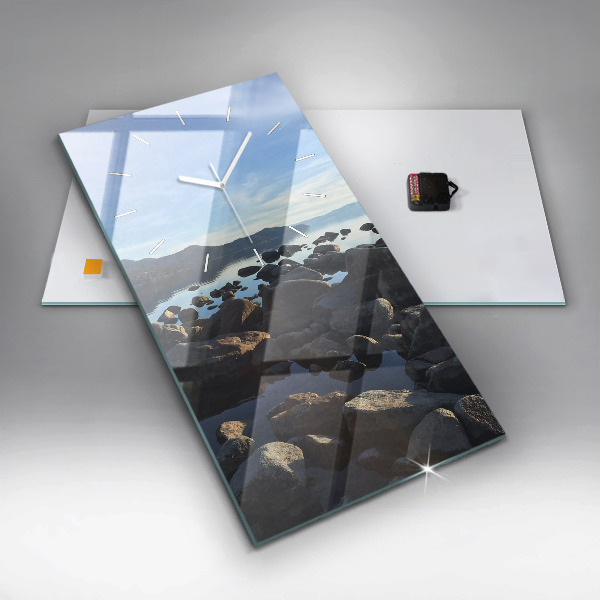 Vertical wall clock Sea view